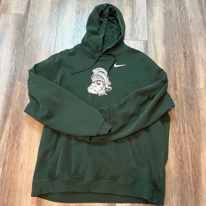 Men's Nike Green Michigan State Spartans Legacy Logo Club Fleece Pullover Hoodie